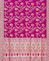 Purple Katan banarasi silk saree